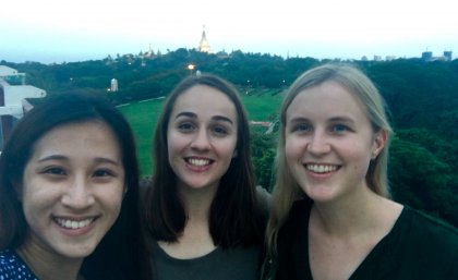 UQ law students Tammy Tang, Ashley Chandler and Phoebe Kelly were selected for the BABSEACLE internship.